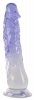 Dildo z przyssawką 22,5 cm Crystal Clear
